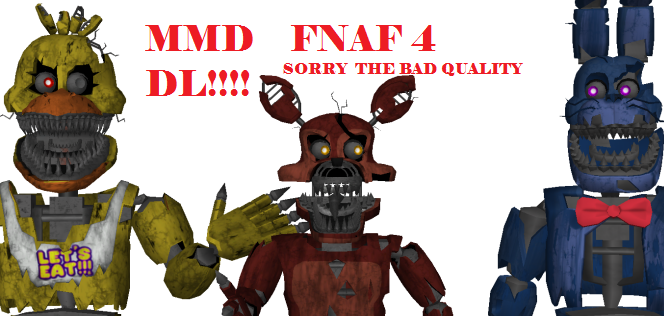 RELEASE] ReWritten FNaF4 Model Pack DL by SPRINGREG on DeviantArt