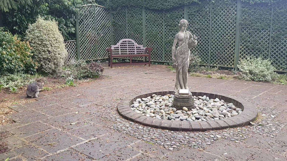 Tabby cat in the Secret Garden by CatonaBlade on DeviantArt