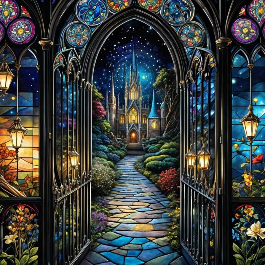 Magical night garden - by VasK by KINGDOMVASK on DeviantArt