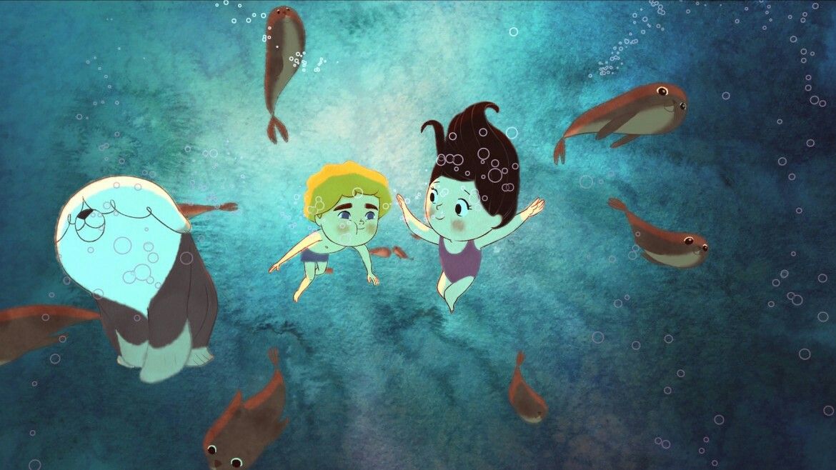 Song of the Sea: Ben and Saoirse Swimming by ansusinera on DeviantArt