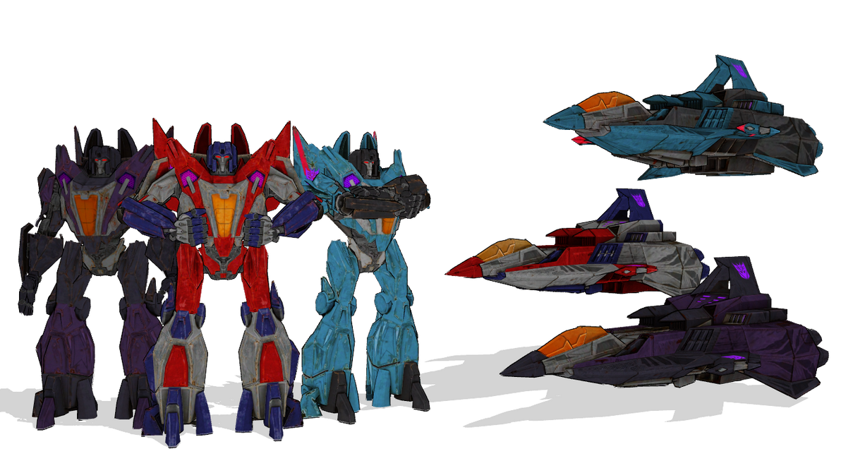 [MMD DL] WFC Starscream, Skywarp, Thundercracker by ShockwaveDecepticon