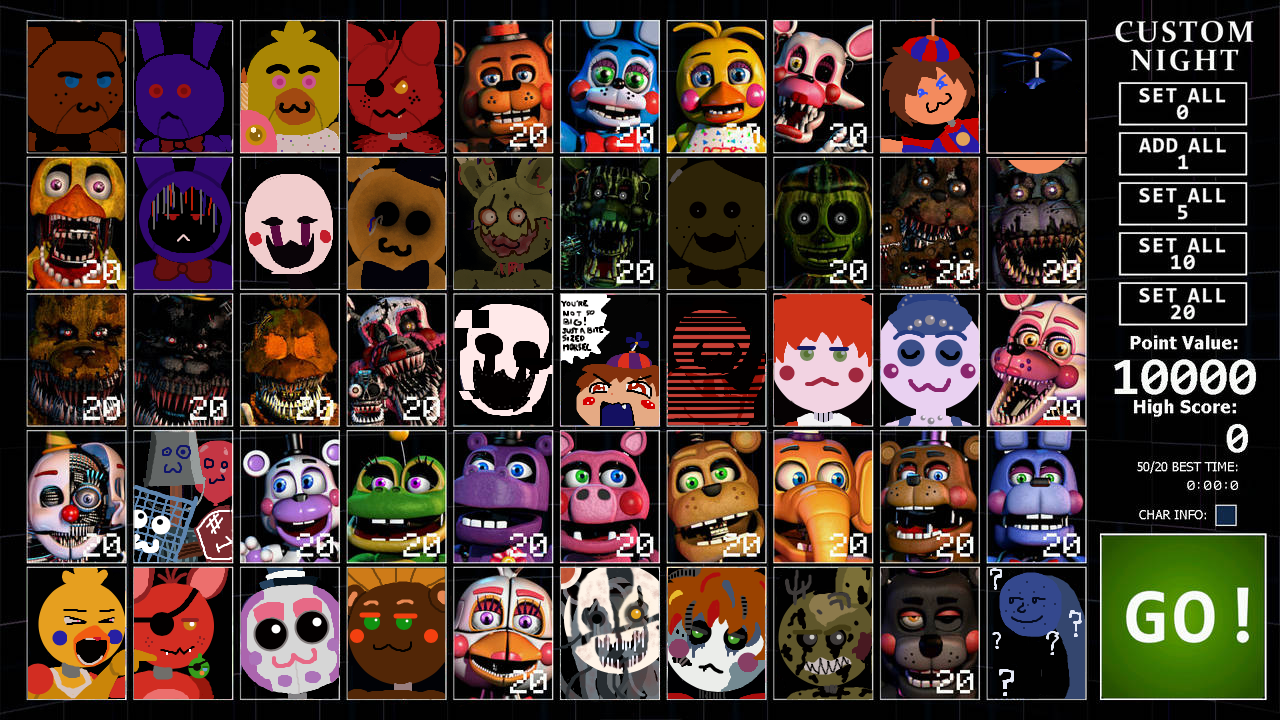 The Complete Ultimate Custom Night Version 2 by Will220 on DeviantArt