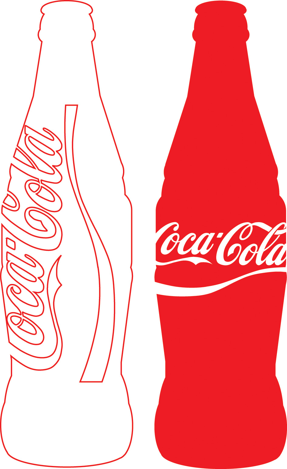 Coke bottle outline