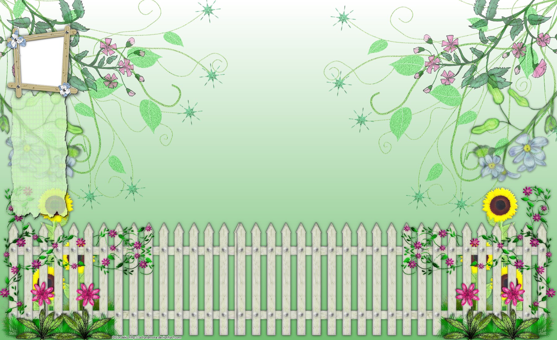 Flower Garden Twitter BG