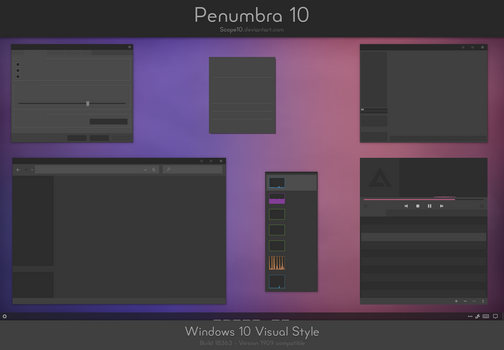 Penumbra 10 - Windows 10 visual style
