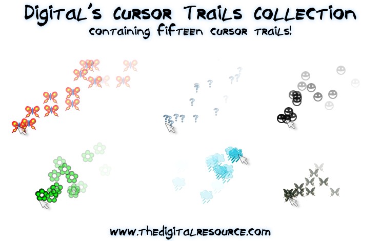 Cursor Trails Collection by digitalresource on DeviantArt
