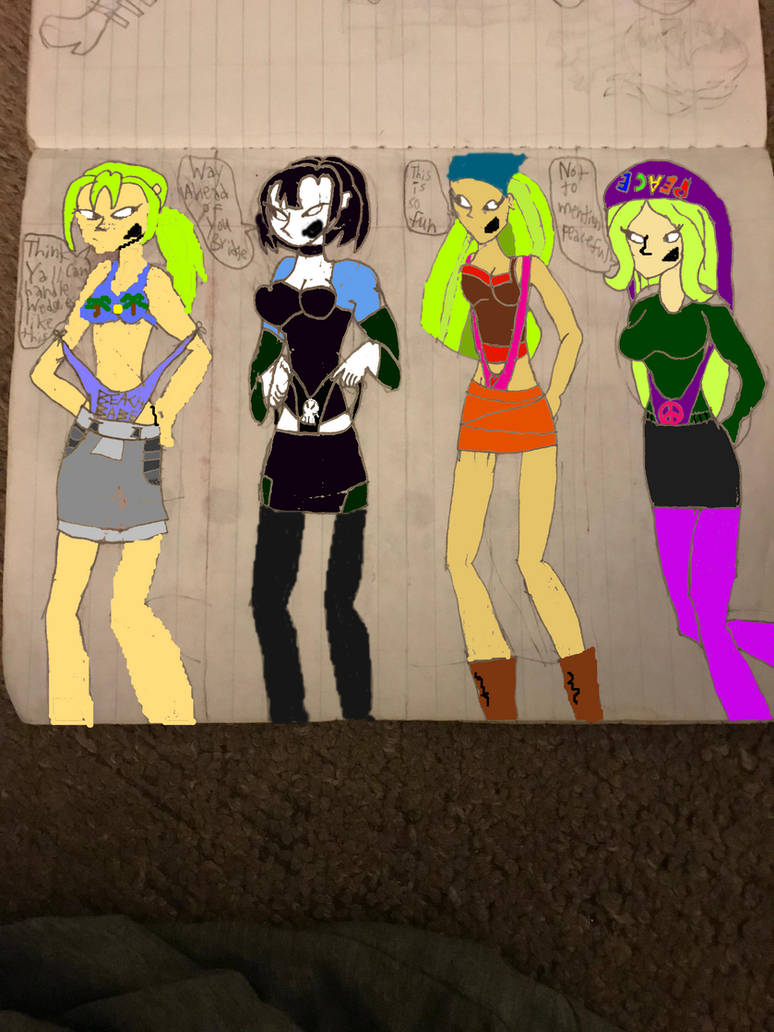Bridgette Gwen Lindsay and Dawn Self Wedgies by ehano on DeviantArt