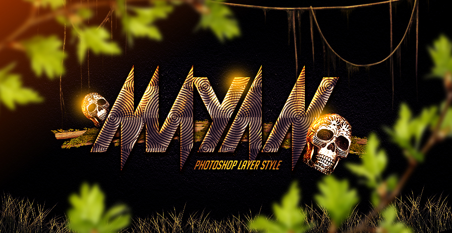Mayan Photoshop Layer Style by Industrykidz