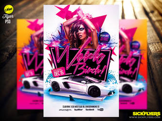 Work Bitch Flyer Template Psd by Industrykidz