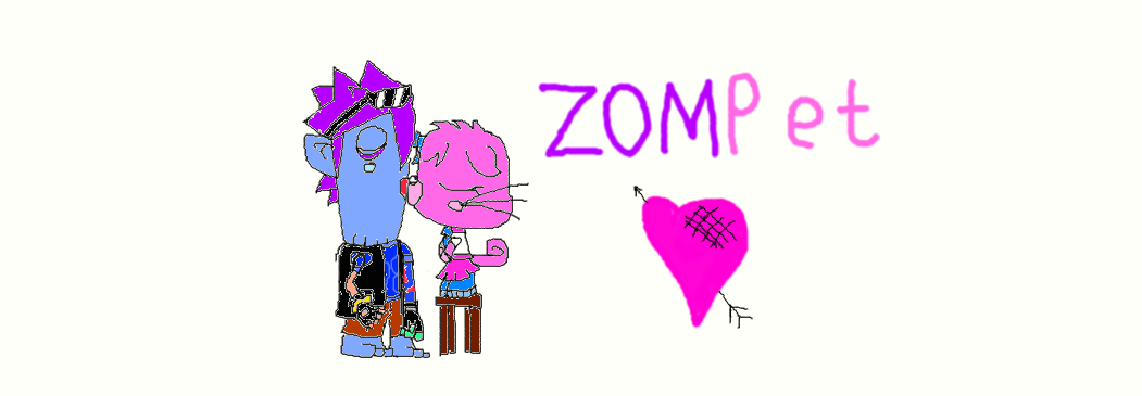 Zommer and Poppet kissing