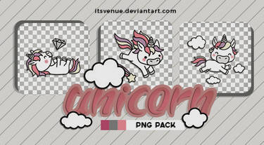 01 | Unicorn Stickers //.png pack