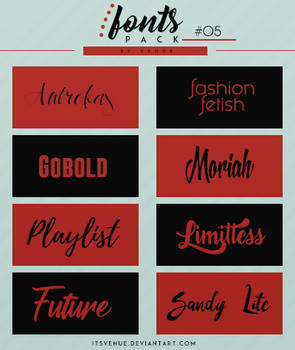 FONTS PACK. #05