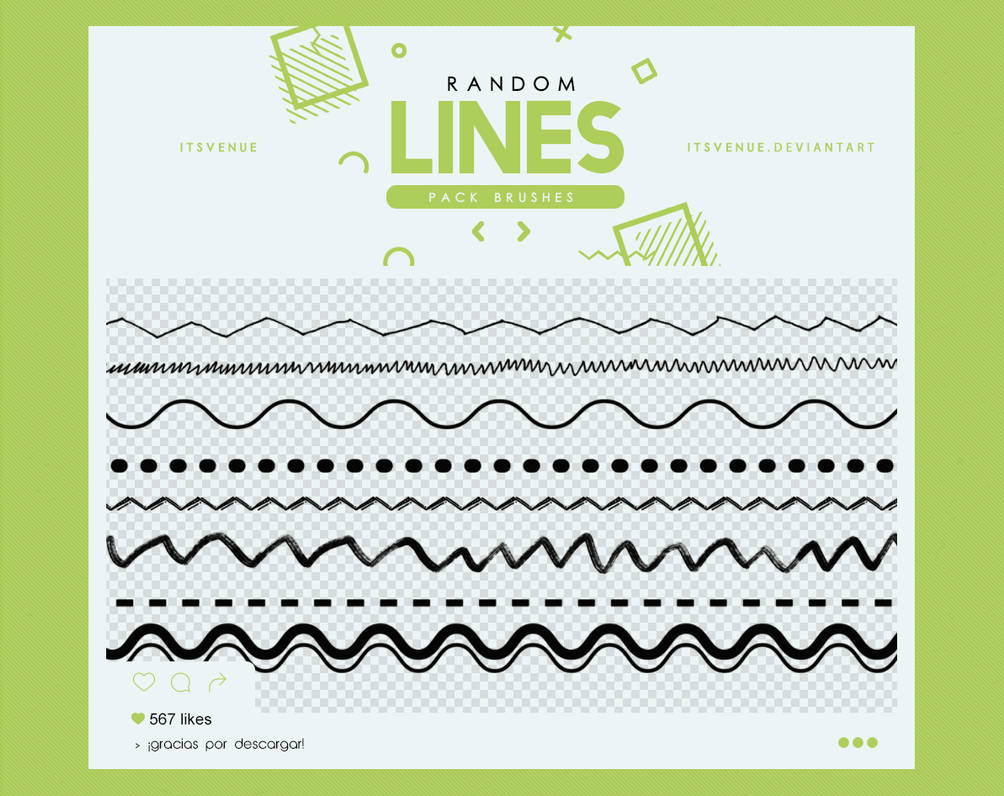 Random line. Random line