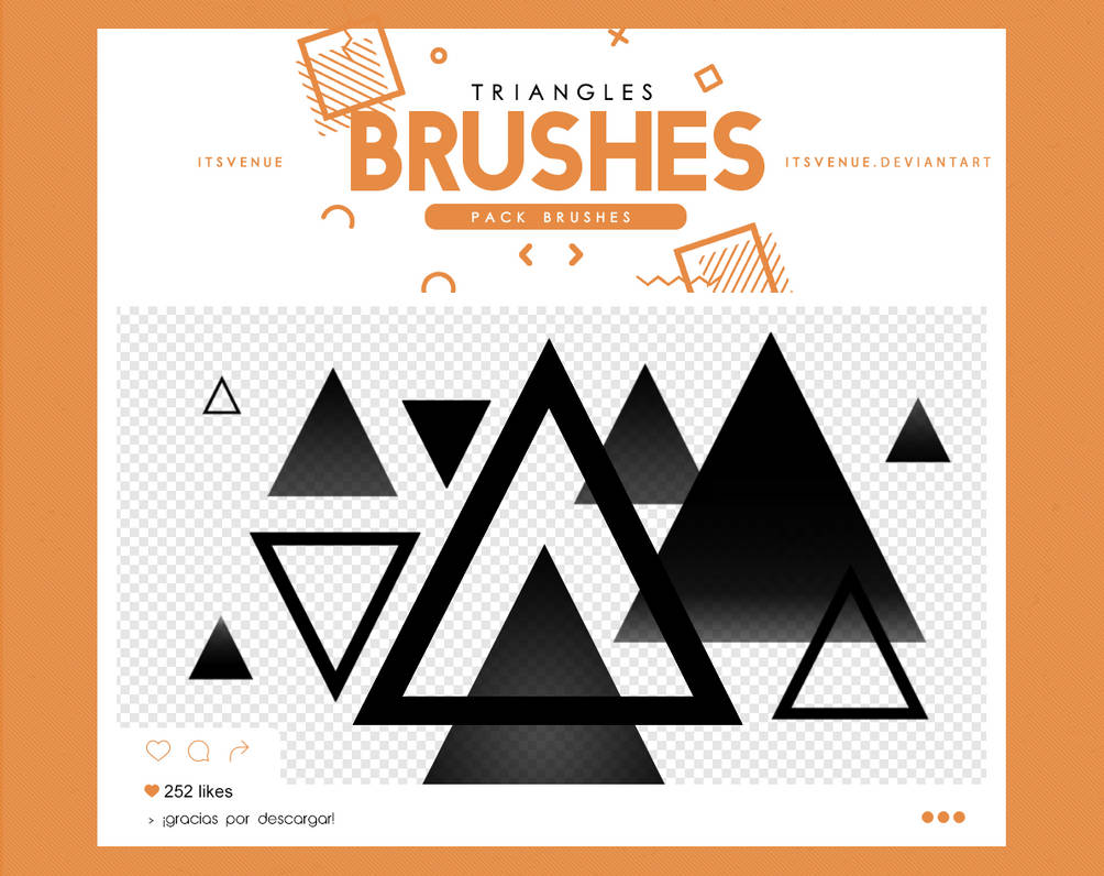 .triangles brushes 9 by itsvenue on DeviantArt