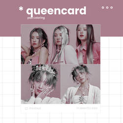 psd coloring #151 : queencard