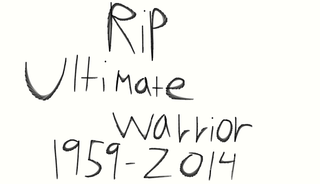 RIP Ultimate Warrior