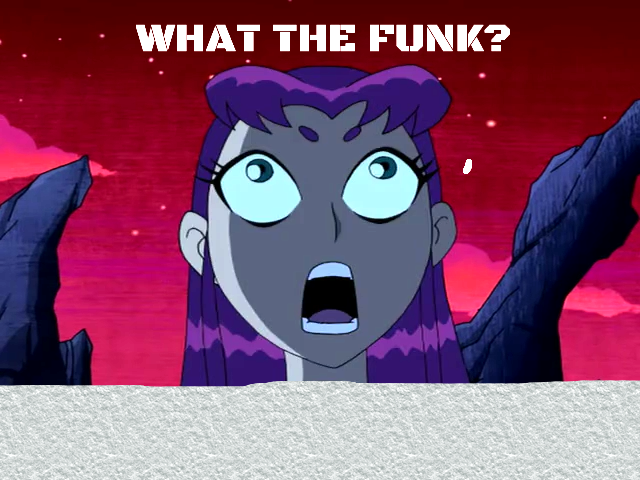 Starfire Stuck in Wet Cement by EarWaxKid on DeviantArt