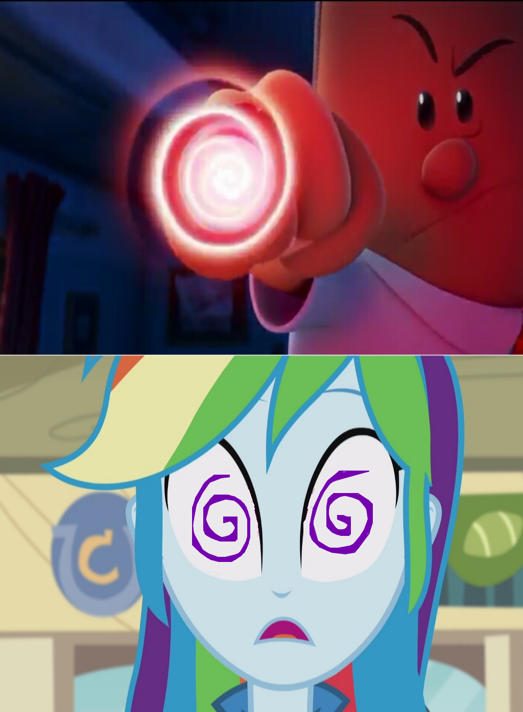 George Hypnotizes Rainbow Dash by EarWaxKid on DeviantArt