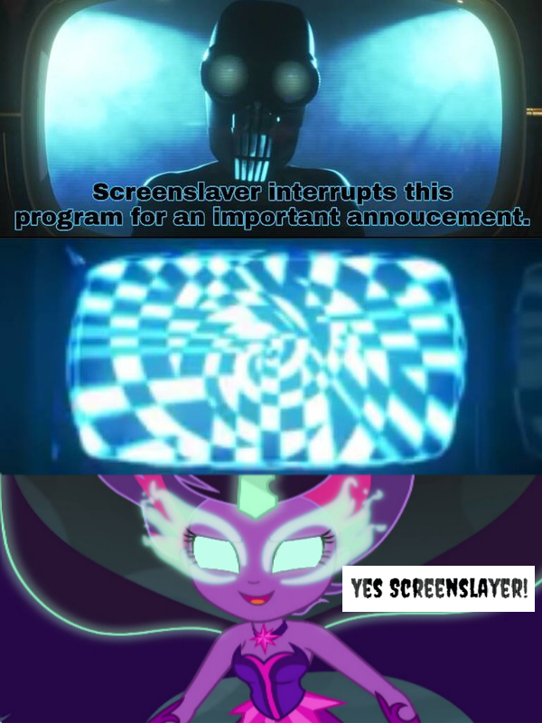 Screenslaver hypnotizes Midnight Sparkle by EarWaxKid on DeviantArt