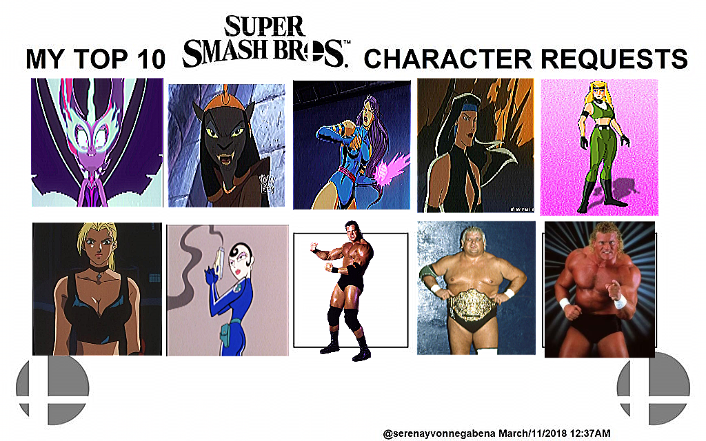 My Top 10 SSB Switch Character Requests by EarWaxKid on DeviantArt