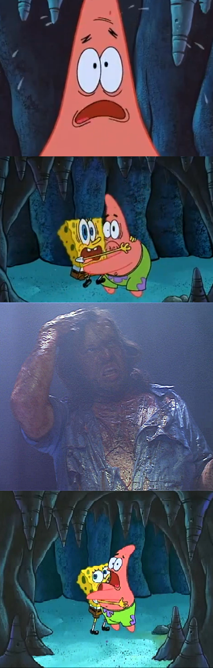 Spongebob and Patrick are scared of TFTC Episode by EarWaxKid on DeviantArt