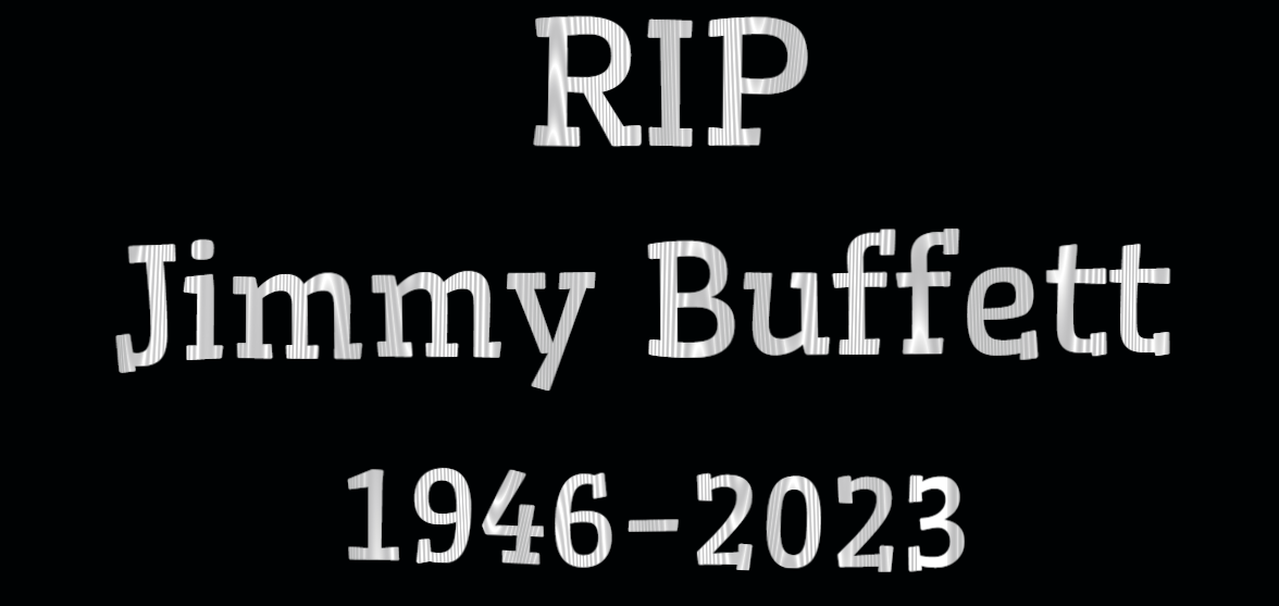 Jimmy Buffett Memorial Sticker For Cars And Windows RIP