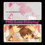 PSD Coloring Love