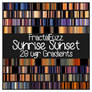 Sunrise Sunset ugr Gradients set