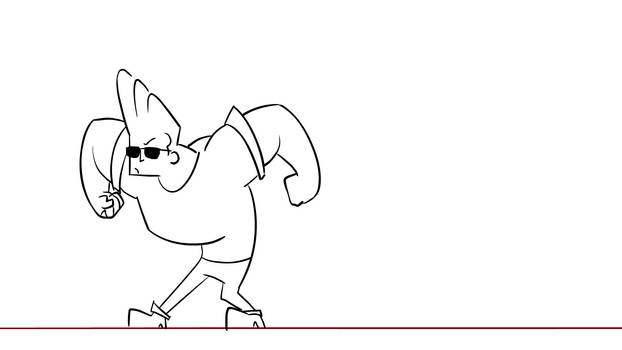 Johnny Bravo: Smear Test Animation