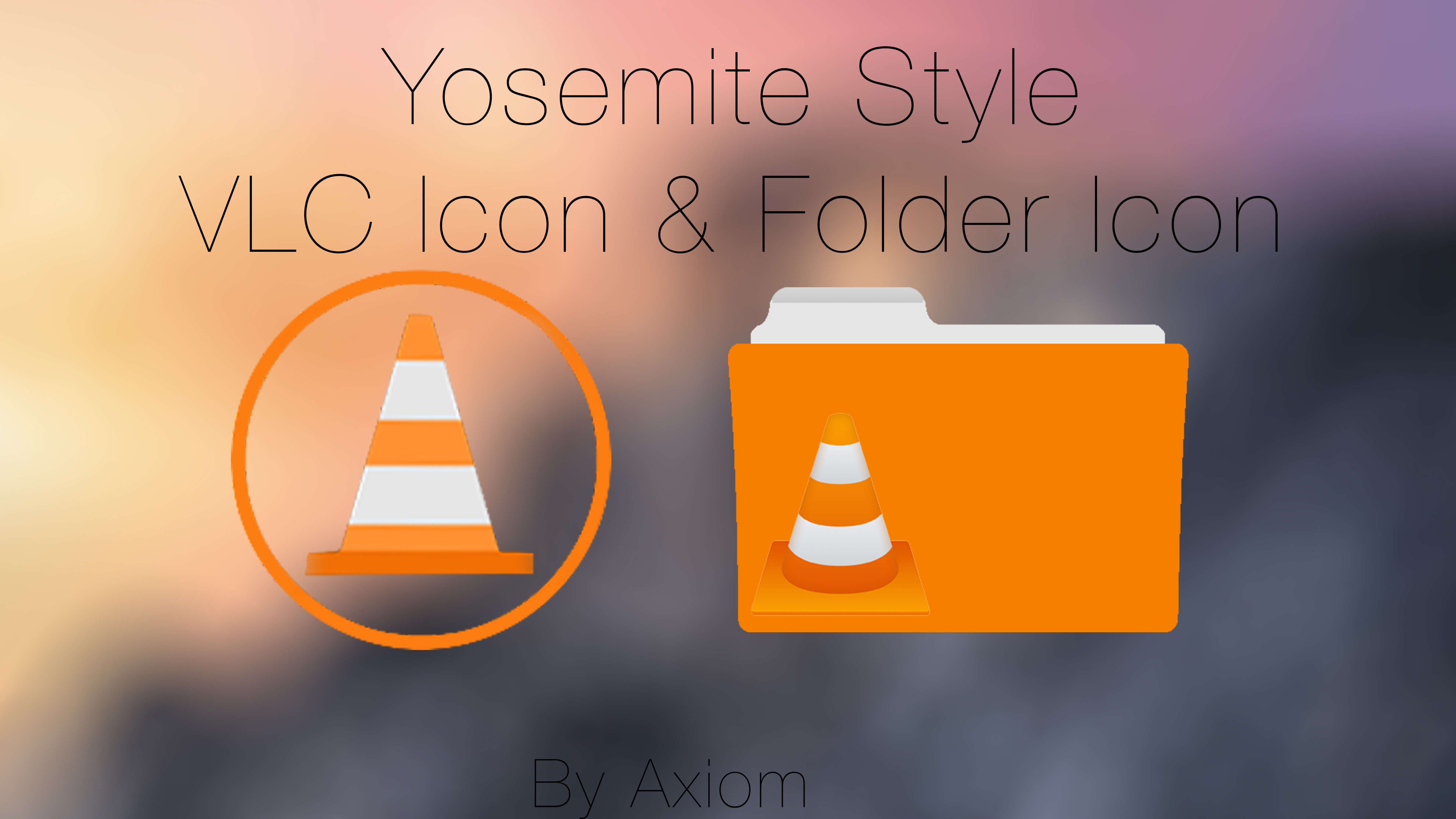 New Yosemite VLC Icon And VLC Media Folder Icon