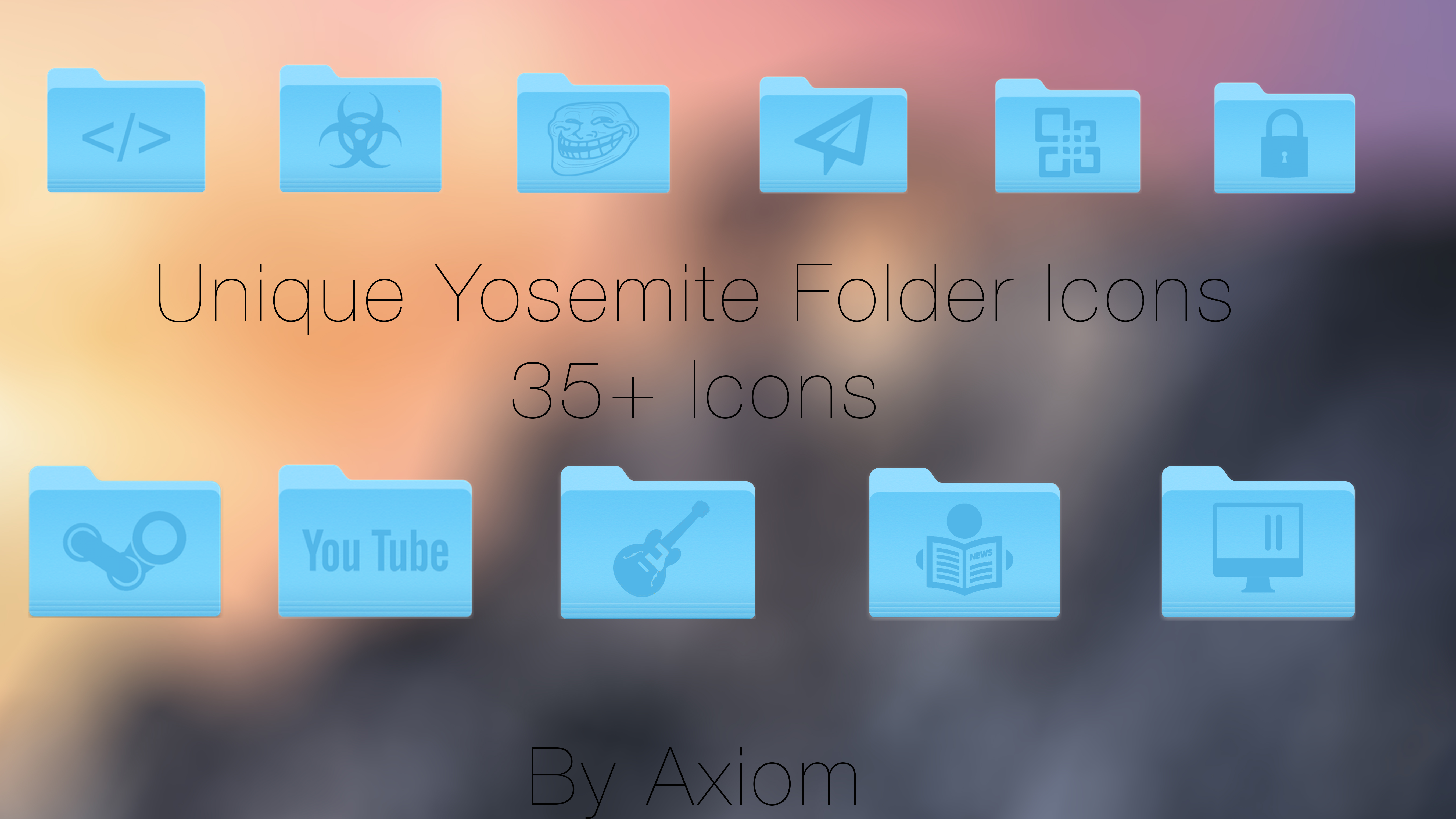 35+ Unique Yosemite Folder Icons