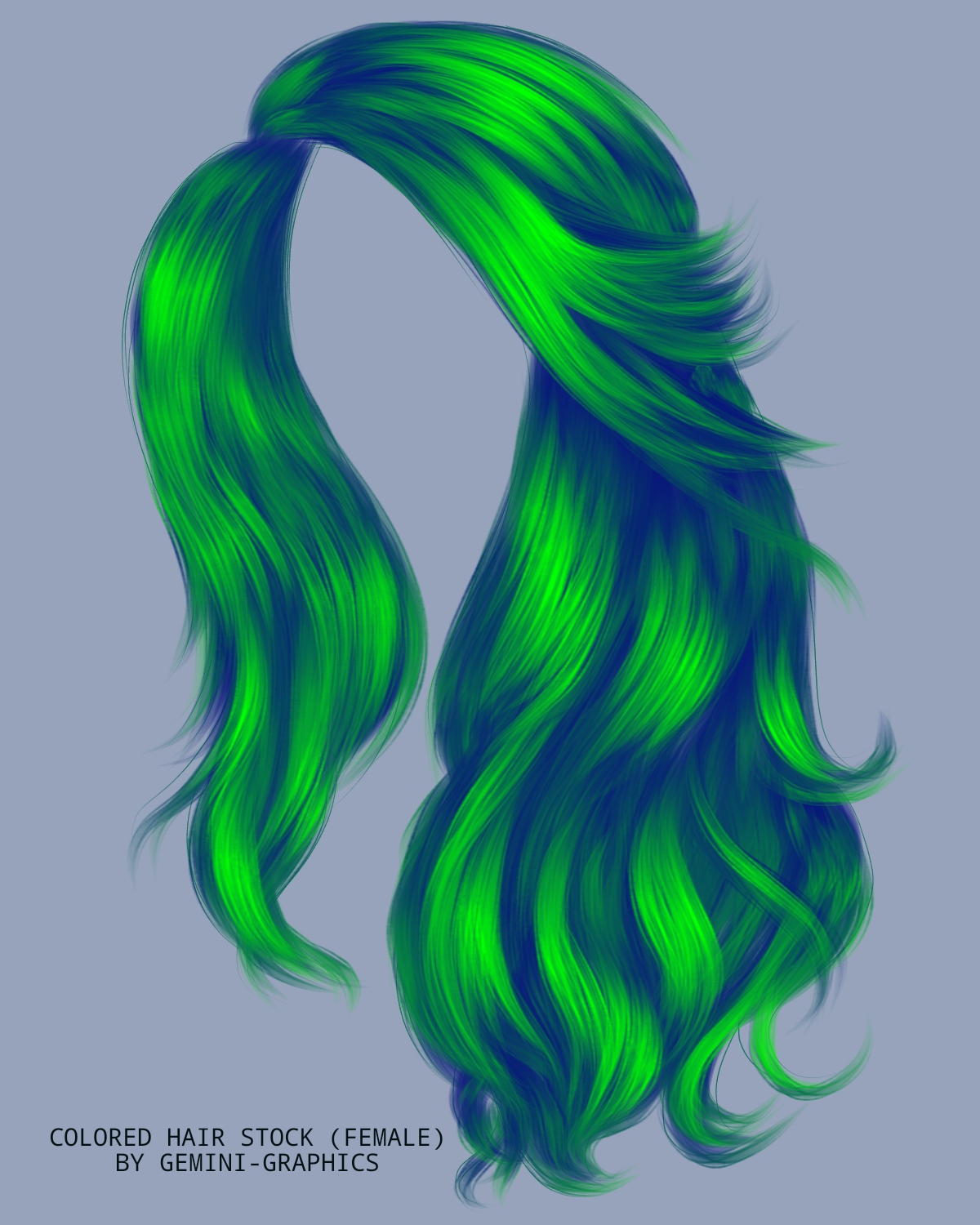 Hair Color Graphics COLORED HAIR STOCK (FEMALE) by gemini-graphics on DeviantArt
