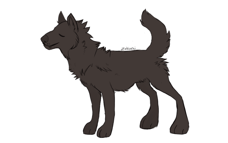 Free Wolf line art| Read Description first