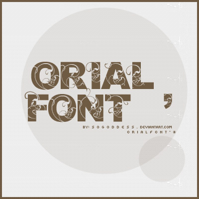 Orial_Font by SoGoddess