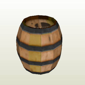 Barrel Papercraft (Super Smash Bros)