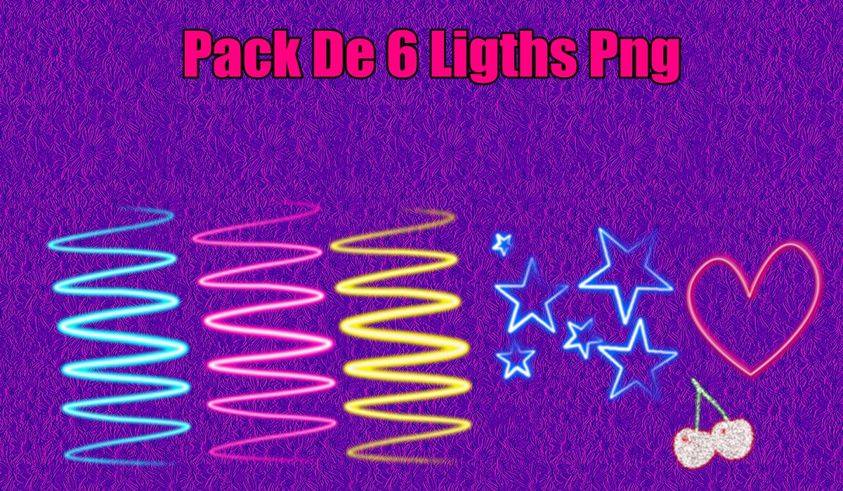 Pack De 6 Ligths Png