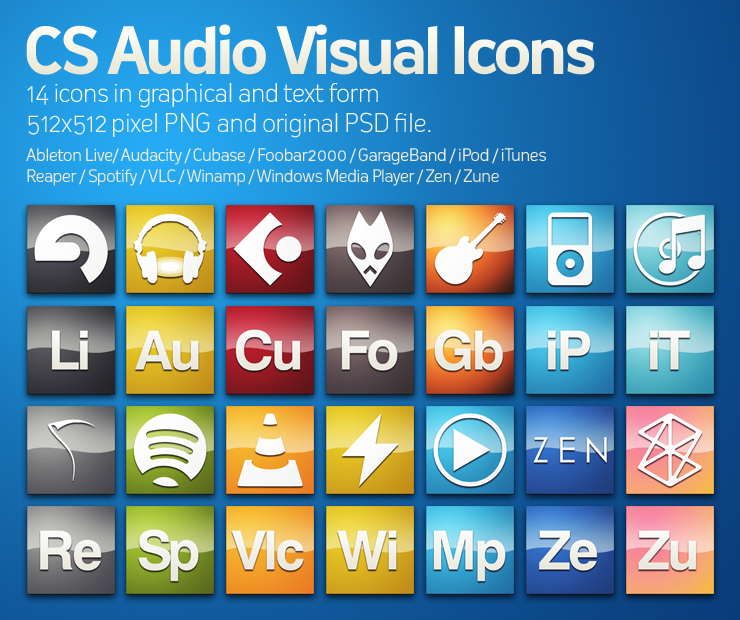 CS AudioVisual Icons