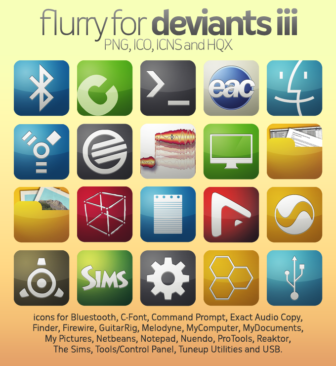 Flurry Icons for Deviants III