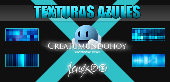 Pack De Texturas Azules By Zerozx78