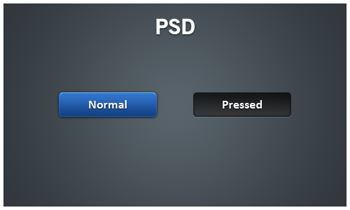 Blue Button PSD