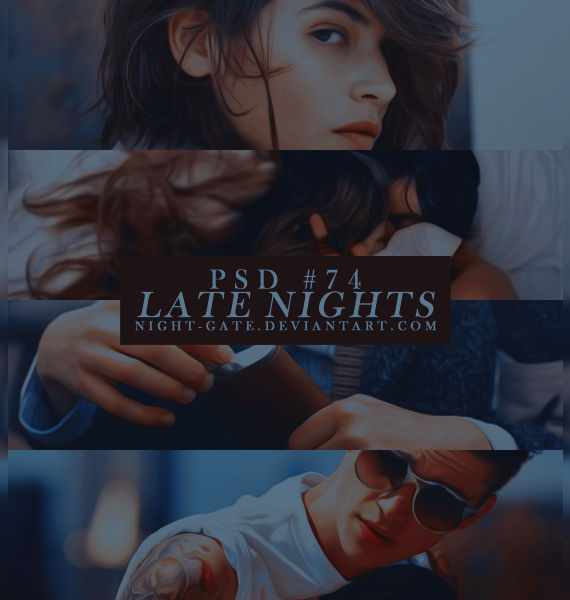 PSD #74 | Late Nights by night-gate by night-gate on DeviantArt