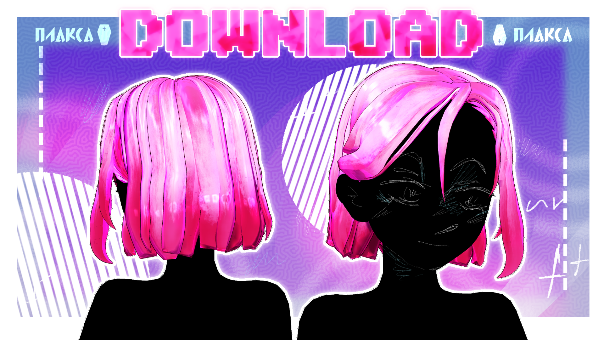 Gacha Life Edited Hair, HD Png Download