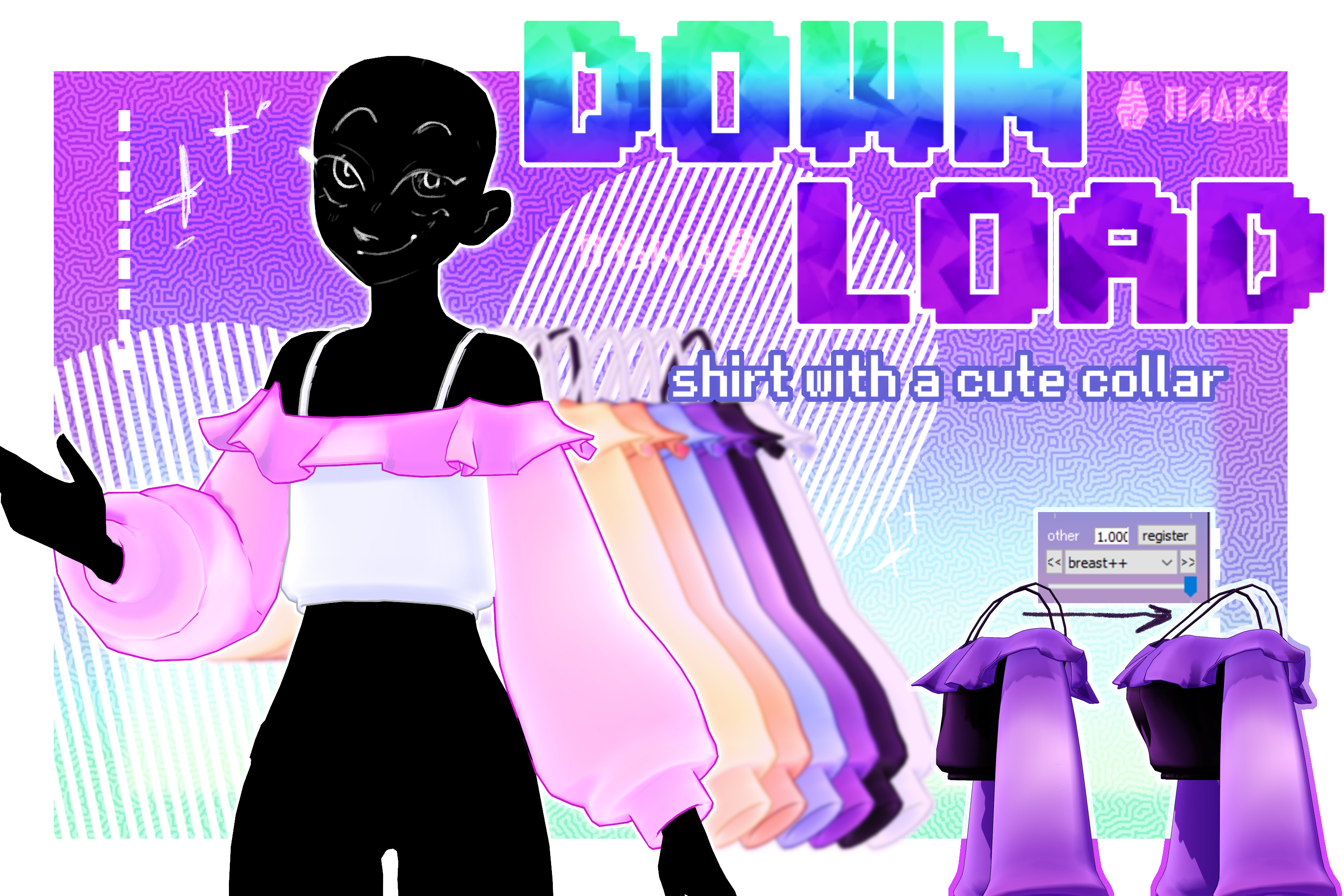 Shirt With A Cute Collar * download * by vilecrybaby on DeviantArt