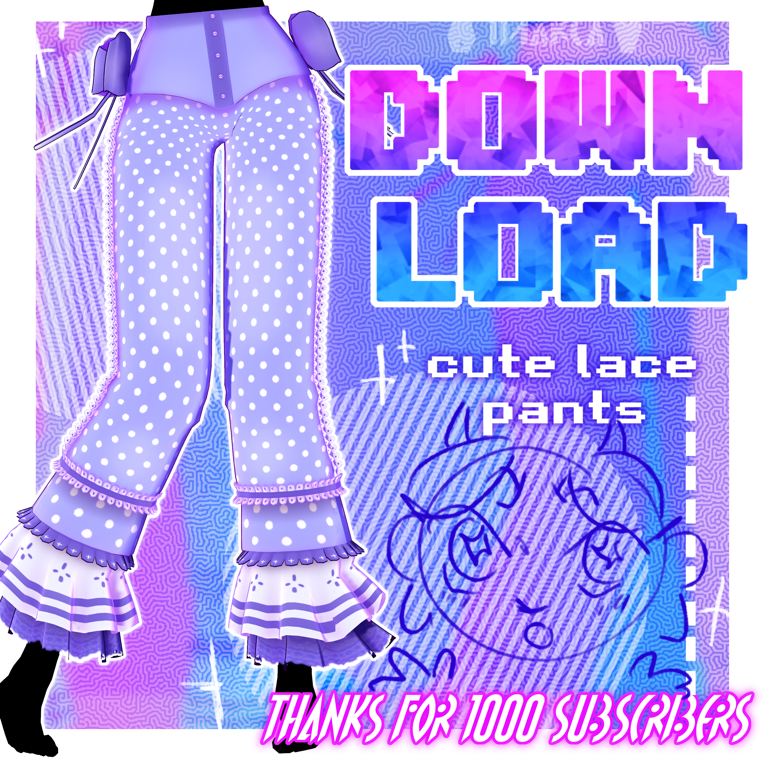Cute Lace Pants *download* ( Thx for 1000 subs ) by vilecrybaby on ...