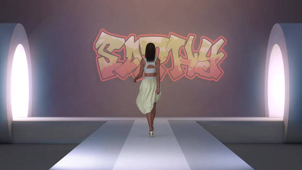 catwalk - summer dress (animation)