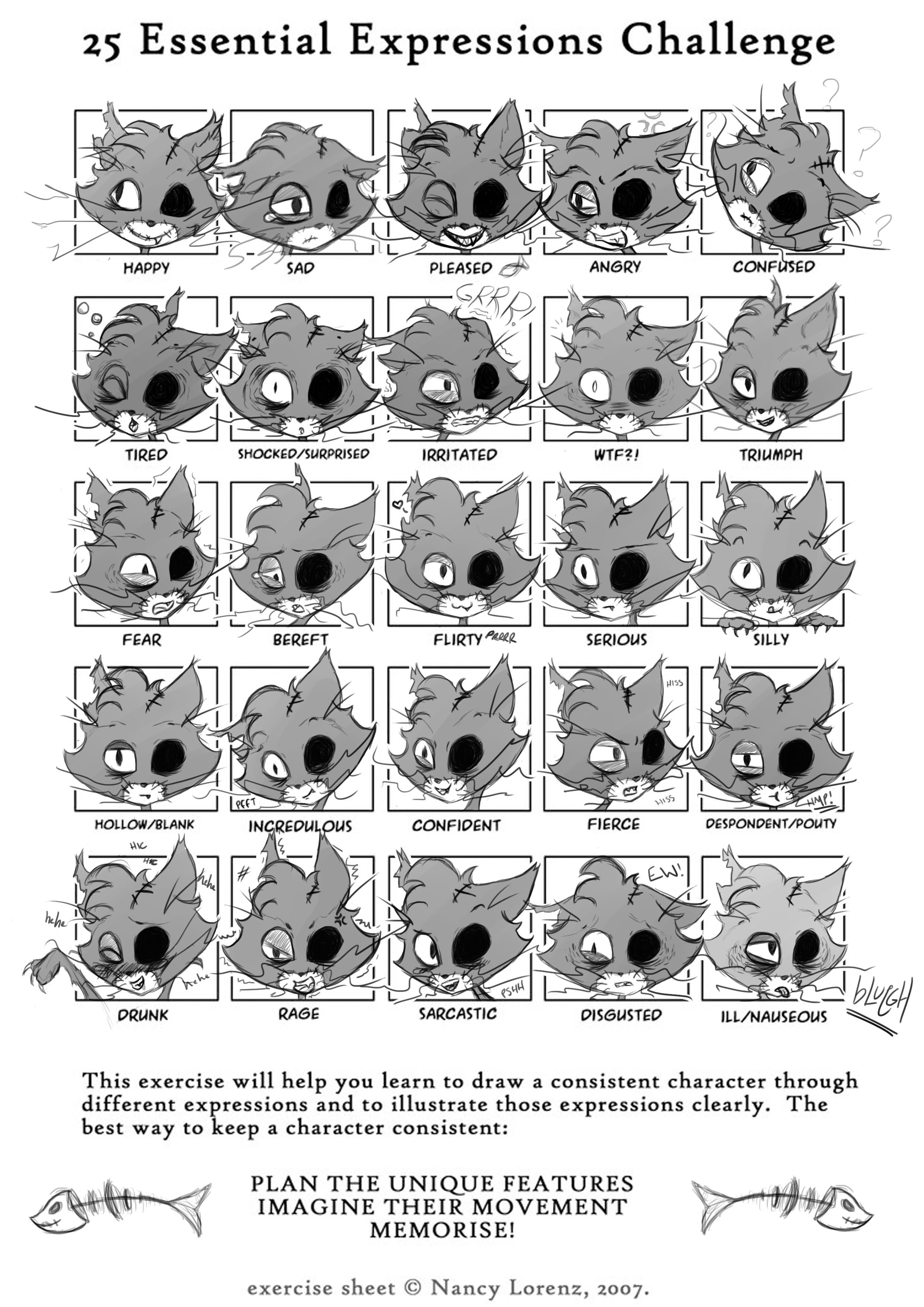 Stitches ~ expression sheet by abstars on DeviantArt