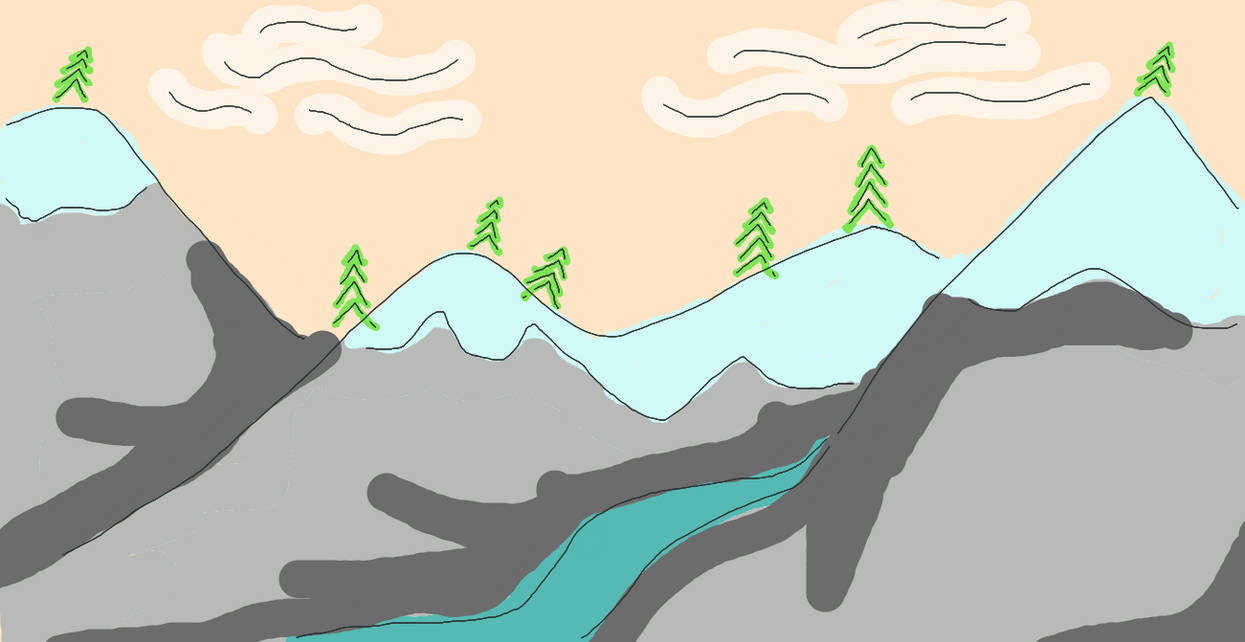 Mountians by WolfXFox22 on DeviantArt