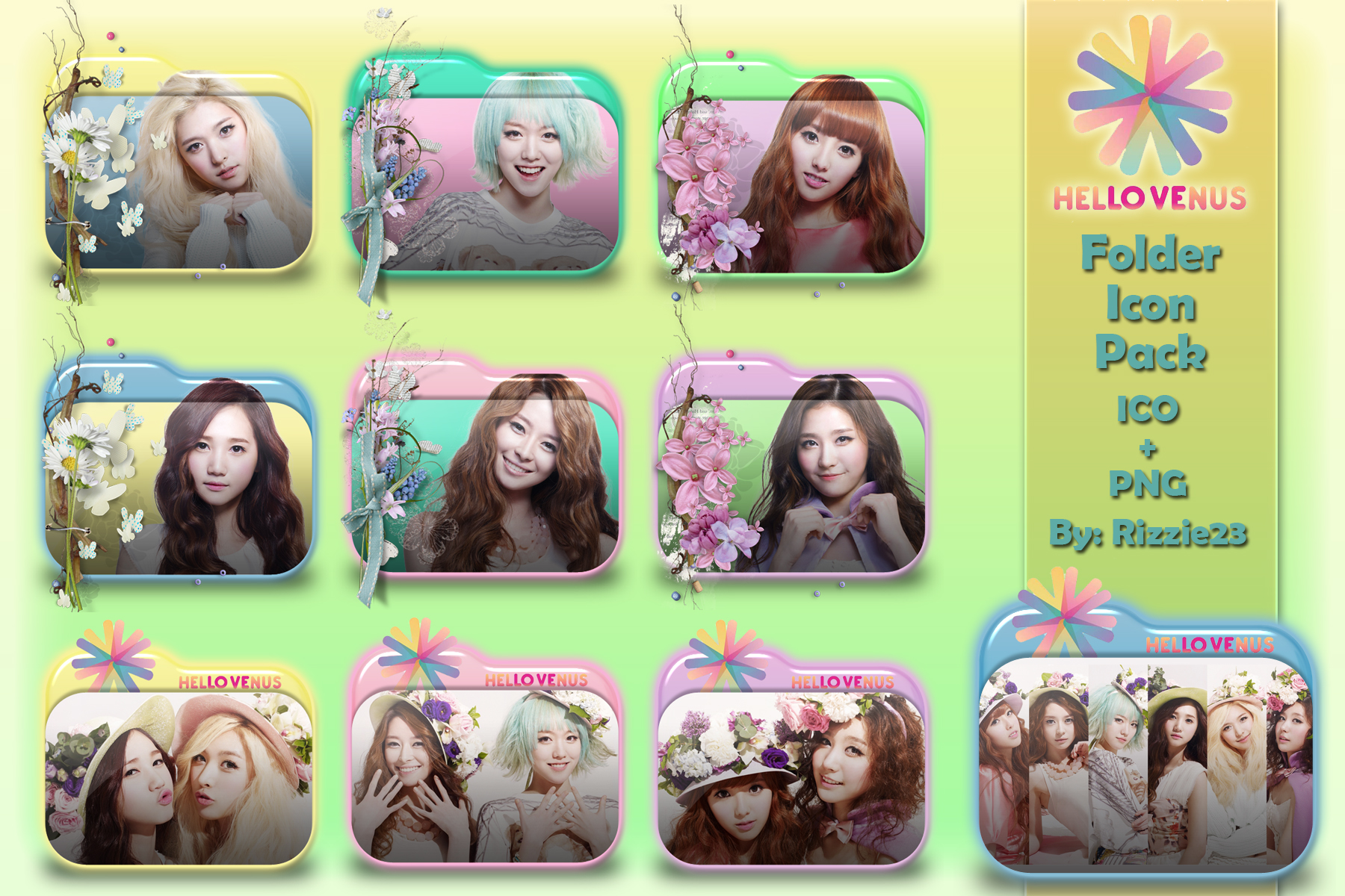 Hello Venus Folder Icon Pack