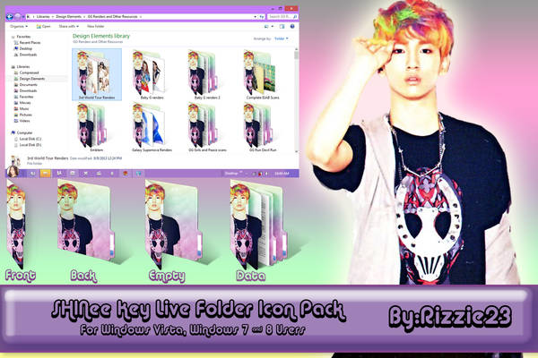 SHINee Key Live Folder Icon Pack