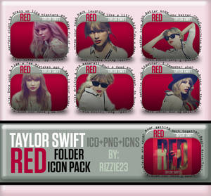 Taylor Swift Red Folder Icon Pack